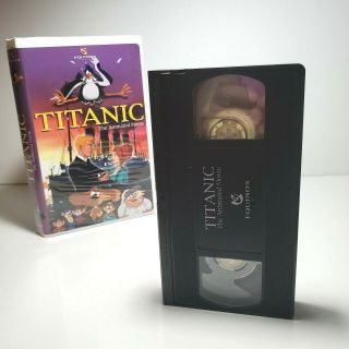 Titanic The Animated Movie Vhs Cfp Video 2001 - Rare Hard Clamshell Version Bn2