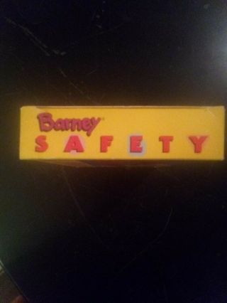 Barney - Barney Safety (1995) VHS - Rare OOP WHITE VHS Barney Home Video 3