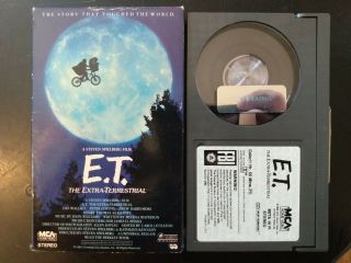 E.  T.  (1982) Betamax Rare Vintage Tape - Steven Spielberg - Beta Et - Very Good