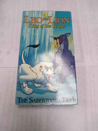 Rare Vhs Leo The Lion,  King Of The Jungle The Sabertooth Tiger