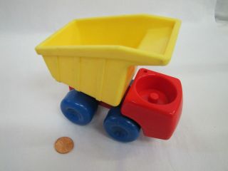 Little Tikes Toddle Tots Vintage Red & Yellow Construction Dump Truck Rare 2