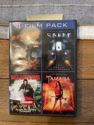 Horror 4 Film Pack (drive Thru / Creep / Boy Eats Girl / Tamara) Rare 2 Dvd