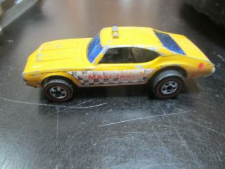 1969 Vintage Hot Wheels Redline Olds Maxi Taxi Yellow Checker Cab Rare
