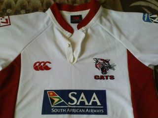 RARE RUGBY SHIRT - JOHANNESBURG CATS THE LIONS HOME 2005 - 2006 SIZE S 2