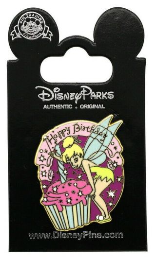 2004 Disney Happy Birthday Princess Tinker Bell Pin With Packing Rare W1