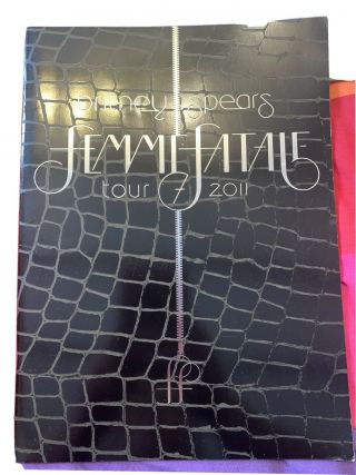 Britney Spears Femme Fatale Tour 2011 Programme Rare.