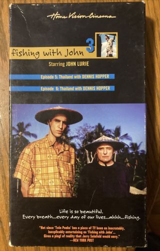 Fishing With John 3 Vhs Rare Dennis Hopper John Laurie 1992 Janus Film Fis 050