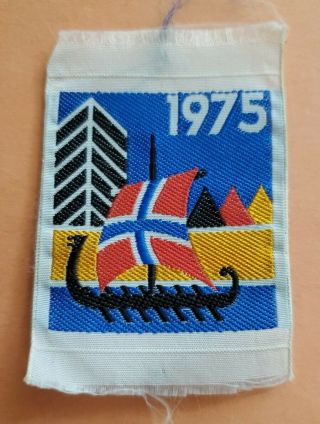 1975 World Scout Jamboree - Norway´s Contingent Badge - Rare