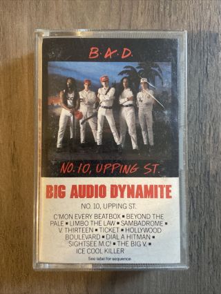 Rare Oop Big Audio Dynamite Cassette Tape No.  10,  Upping St.  1986 The Clash Rock