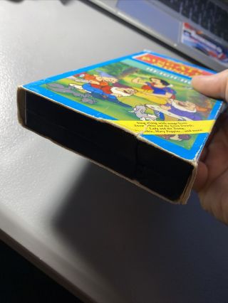 Disney ' s Sing Along Songs (VHS) Heigh Ho Snow White Video Tape Rare 1st Release 3