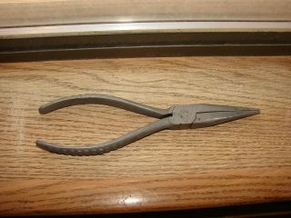 Rare Vintage Snap On 96 Double Rows Vacuum Grip Needle Nose Pliers Usa