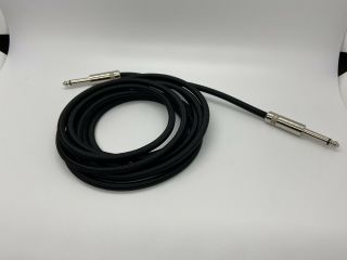 Rarely 10 Ft Black Woven Tweed 1/4 " Guitar Amp Cable