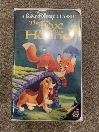 Very Rare The Fox And The Hound,  A Walt Disney Classic Vhs Black Diamond Edition