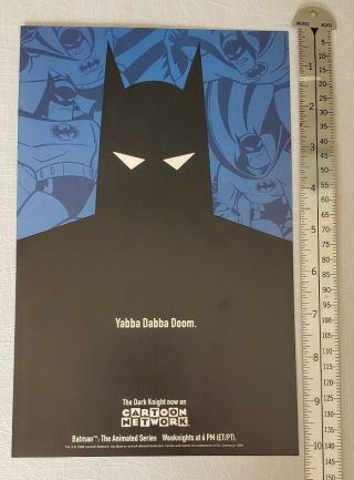 Batman Cartoon Network Rare Print Advertisement