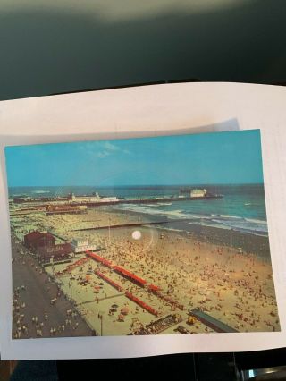 Atlantic City Beach Scene - Talking Postcard - 33 1/3 Rpm Records Very Rare