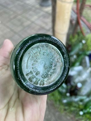Rare Vintage Green 1953 Old Coke Bottle Longview Texas Coca 6 Oz Thick Glass