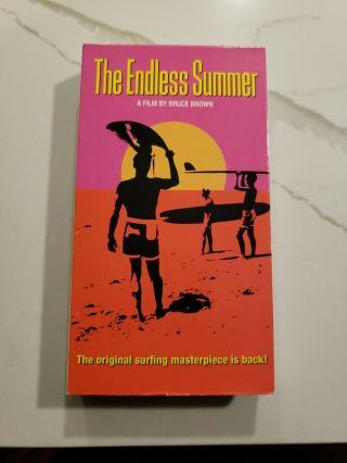 The Endless Summer Vhs Vcr Video Tape Movie Bruce Brown Surfing Rare