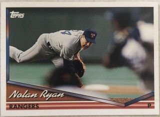 1993 Topps Pre - Production Sample Card Nolan Ryan 700,  Texas Rangers,  Rare,  Hof,  Mlb