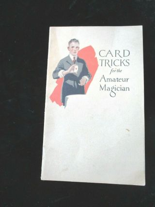Rare Card Tricks For The Amateur Magician U.  S.  Playing Card Company Ca 1921