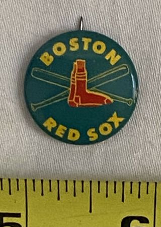 Boston Red Sox Fan Pin,  Vintage 1965,  Guys Potato Chips,  Rare