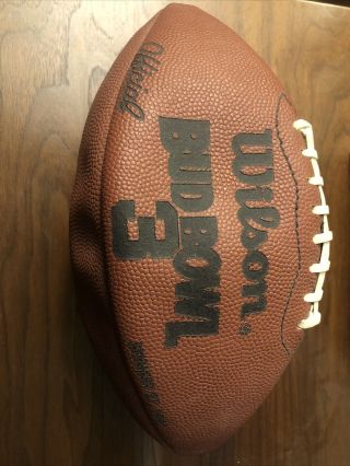 Unique Rare Nfl Wilson Bud Bowl 3 Official Football 01/27/91 Budweiser Beer.
