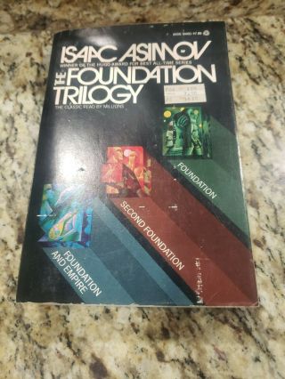The Foundation Trilogy By Isaac Asimov - Vintage Trade Paperback 1974 First Avon