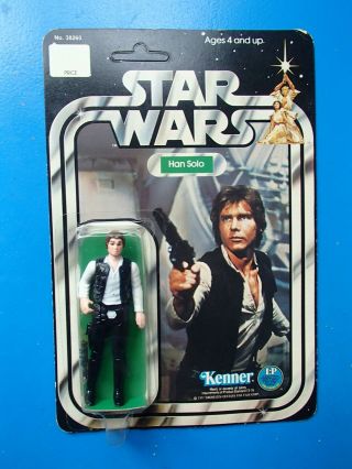 Vintage Star Wars Han Solo 12 Back Moc.