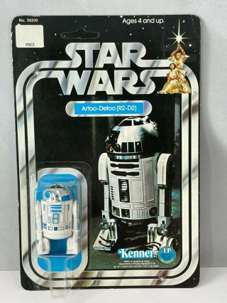 R2 - D2 Vintage Kenner 1978 Star Wars 12 Back C Moc Clear Unpunched