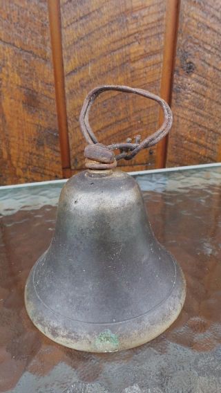 Vintage Brass Horse Bell Large 3 1/4 " High Patina