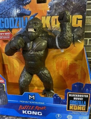 Godzilla Vs Kong Battle Roar Kong Deluxe W/ Monster Sounds Playmates