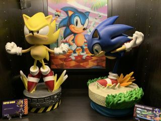 2 Rare Sonic The Hedgehog Statues - Modern & Sonic First 4 Figures F4f