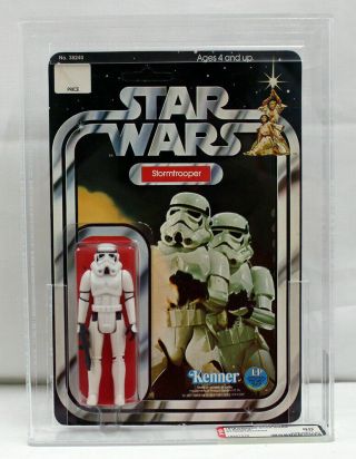 Vintage Star Wars 12 Back - A Carded Stormtrooper Action Figure Afa 80 (75 80 80)