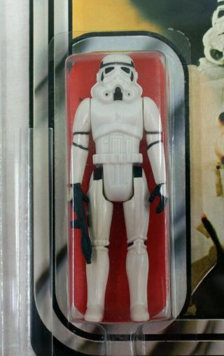 Vintage Star Wars 12 Back - A Carded Stormtrooper Action Figure AFA 80 (75 80 80) 3