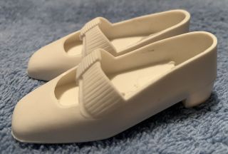Vintage Crissy doll White shoes slip ons 2