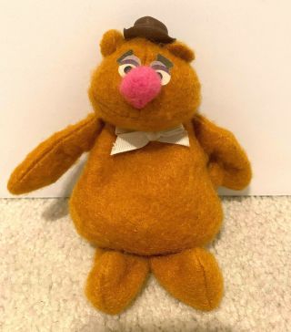 1970s Fozzie Bear Plush Bean Bag Doll Muppets - Fisher Price Number 865 Vintage