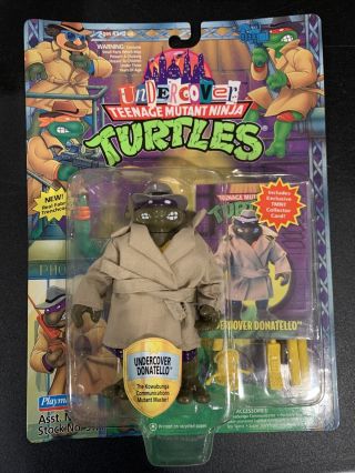1994 Tmnt Undercover Donatello Cloth Coat With Collector Card Holy Grail