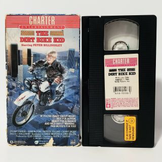 The Dirt Bike Kid Vhs Vintage 1986 Former Rental Trinity Pictures Rare