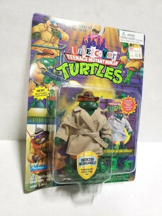 1994 Tmnt Ninja Turtles Undercover Mike W/ Zoloworld Case Vhtf Rare