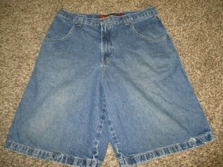 Vintage Mens Jnco Jeans Baggy Fit Denim Shorts Sz 36 90 