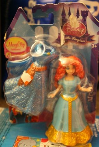Disney Princess Little Kingdom Magiclip Doll Merida Mattel In Package