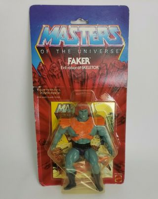 Masters Of The Universe He Man Faker Vtg 1982 Motu 8 Back Moc Mattel
