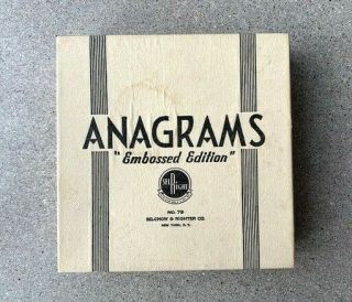 Vintage Anagrams,  Embossed Edition,  No.  79,  Selchow And Righter Company