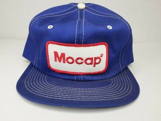 Vintage Snapback Trucker Hat Patch Mocap K - Brand Farmer Cap Agriculture Seed