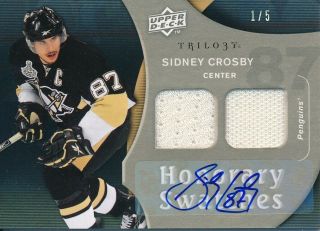 2009/10 Upper Deck Trilogy Hs - Sc Sidney Crosby Honorary Swatches Auto Jersey