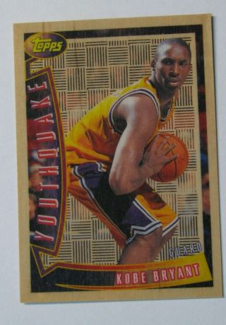 Los Angeles Lakers 1996 - 97 Topps Youthquake Yq15 Kobe Bryant Rare Rookie Insert