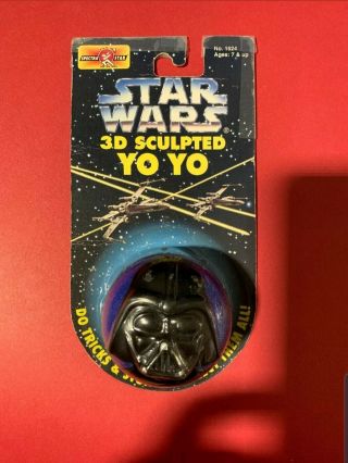 Vintage Spectra Star Star Wars 3d Sculpted Yo - Yo Darth Vader 1994 Nip