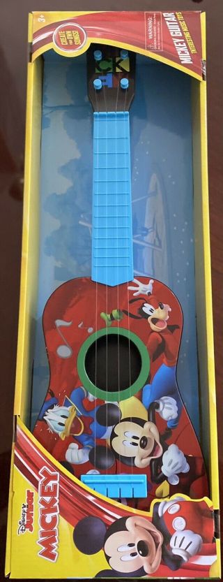 Disney Junior Mickey Mouse Clubhouse Play Guitar 24 " Musical Instrument.