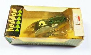 Nib Heddon 320 Tiny Crazy Crawler Spook Lure In Correct Box Bullfrog