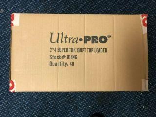 500 Ultra Pro 3 " X 4 " 100pt Clear Toploaders Factory - (1/2 Case)