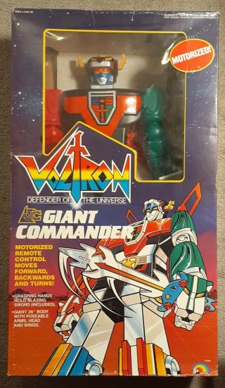 Voltron Giant Commander 25” Motorized Rc 1984 Ljn Toys